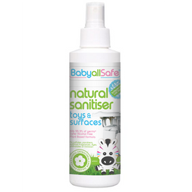 BabyAllSafe, Natural Kids Toys & Surfaces Sanitiser, 250ml