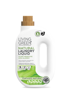 Living Green Certified Natural, Ultra-Sensitive Laundry Wash (Fragrance Free)