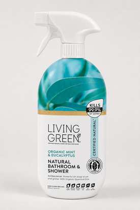 Bathroom and Shower Cleaner, Certified Natural with Organic Eucalyptus and Mint.
