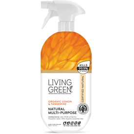 Multi-purpose Cleaner.  Certified Natural with Organic Organic Lemon & Tangerine.